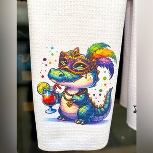 Mardi Gras Tea Towel